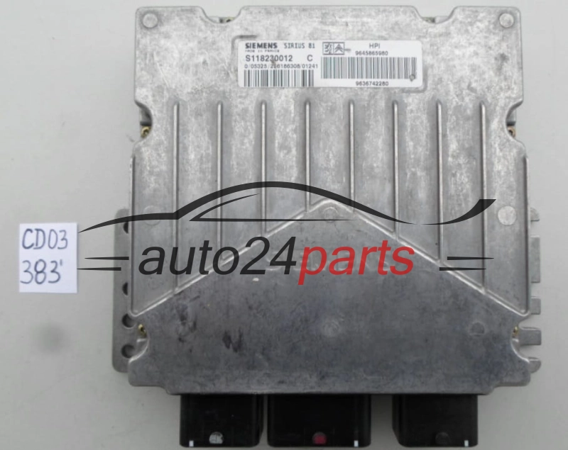 CITROEN S118230012 C, S118230012C, 9645865980, SIRIUS 81