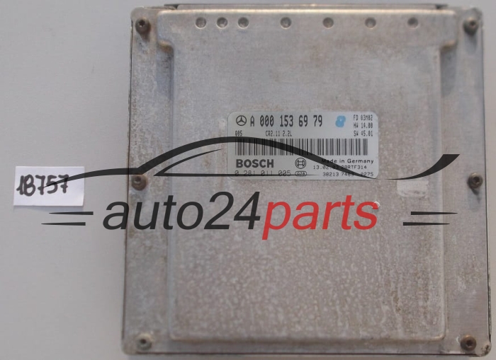 KOMPUTER STEROWNIK SILNIKA MERCEDES W203 C220 2.2 CDI BOSCH 0281011005, 0 281 011 005, A0001536979, 0001536979, A 000 153 69 79, CR2.11