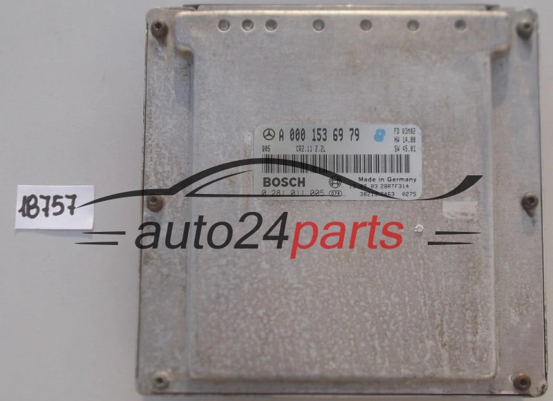 KOMPUTER STEROWNIK SILNIKA MERCEDES W203 C220 2.2 CDI BOSCH 0281011005, 0 281 011 005, A0001536979, 0001536979, A 000 153 69 79, CR2.11