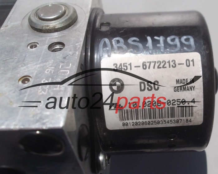 POMPE HYDRAULIQUE ET CALCULATEUR d'ABS BMW 3451-6772213-01, ATE 10.0206-0250.4,  3452 6772214-01,  10.0960-0830.3