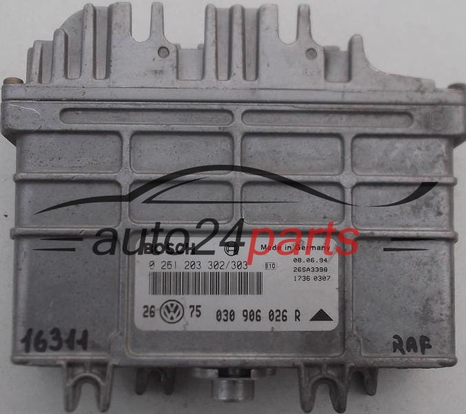 KOMPUTER STEROWNIK SILNIKA VW VOLKSWAGEN GOLF VENTO 1.4 ABD BOSCH 0 261 203 302/303
