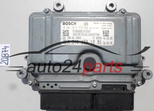 KOMPUTER STEROWNIK SILNIKA MERCEDES W245 BOSCH 0 281 013 559, 0281013559, A 640 150 12 91, A6401501291