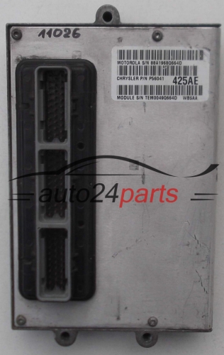 MOTORSTEUERGERÄT ECU STEUERGERAT CHRYSLER JEEP GRAND CHEROKEE MOTOROLA 88A1968Q664D, P56041 425AE, P56041425AE, WBSAA