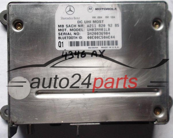 CENTRALKA MODUL STEROWNIK BLUETOOTH MERCEDES A2118209285 2118209285