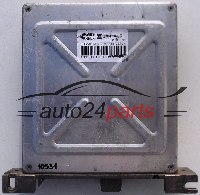 KOMPUTER STEROWNIK SILNIKA FIAT TIPO 1.8, IAW 4U7, IAW4U7, 6160018701, 7751798 