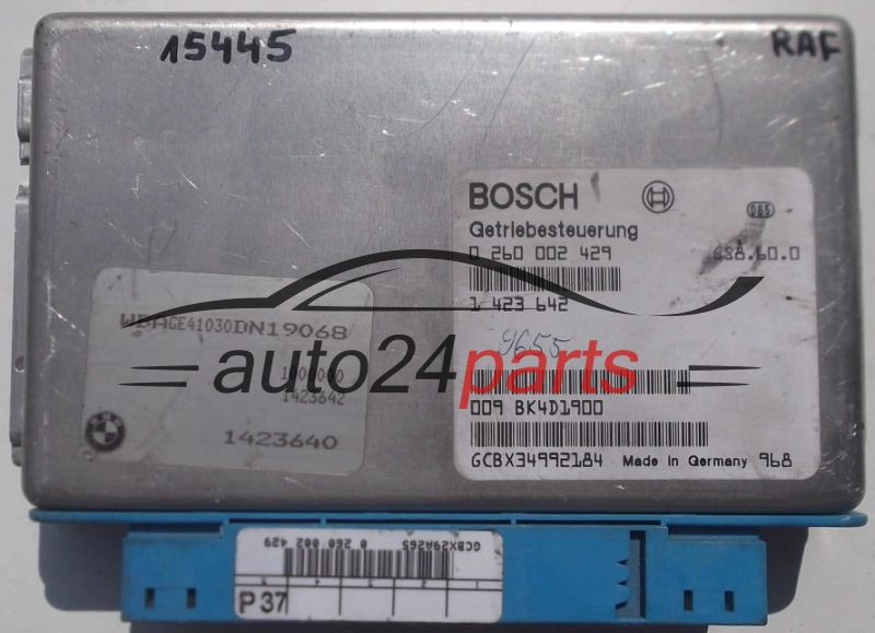 STEROWNIK SKRZYNI AUTOMATYCZNEJ BMW E38 728 E39 523 BOSCH 0260002429, 0 260 002 429, 1423642 1 423 642, 1423674 