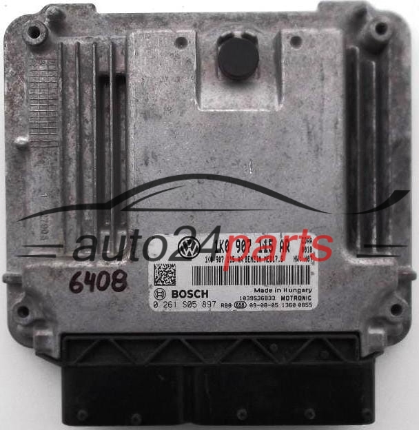 KOMPUTER STEROWNIK SILNIKA VW VOLKSWAGEN GOLF 1.8 BOSCH 0 261 S05 897, 0261S05897, 1K0 907 115 AR, 1K0907115AR, 1039S36833 