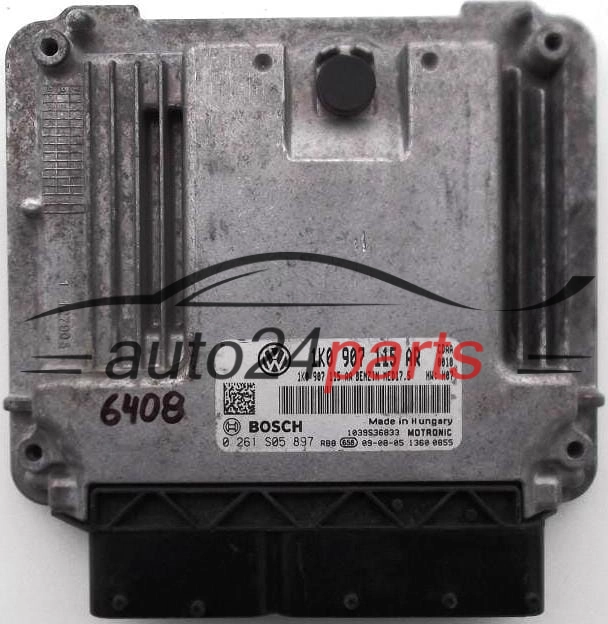 KOMPUTER STEROWNIK SILNIKA VW VOLKSWAGEN GOLF 1.8 BOSCH 0 261 S05 897, 0261S05897, 1K0 907 115 AR, 1K0907115AR, 1039S36833 