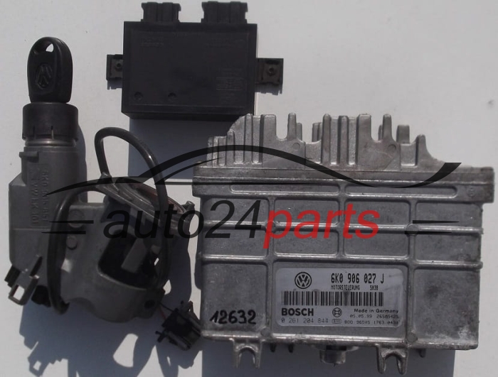 MOTORSTEUERGERÄT ECU STEUERGERÄT SEAT IBIZA CORDOBA VW CADDY INCA POLO 1.4 AKV APQ 6K0906027J, 6K0 906 027 J, BOSCH 0261204844, 0 261 204 844