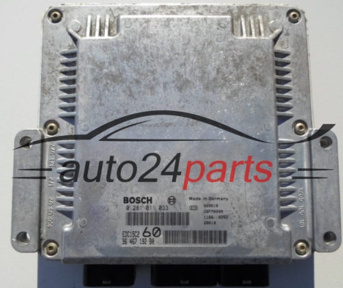 MOTORSTEUERGERÄT ECU STEUERGERÄT  CITROEN 2.2 HDI BOSCH 0 281 011 033, 96 467 192 80