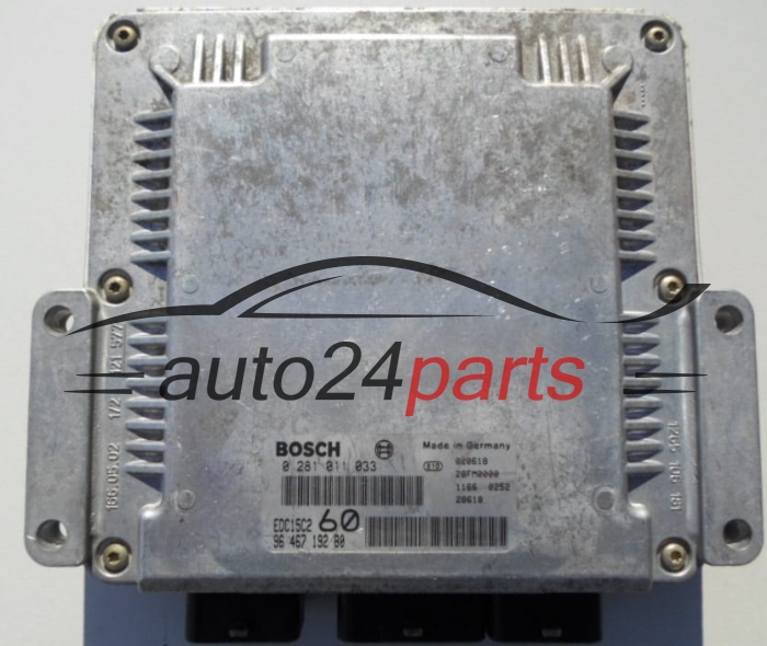 MOTORSTEUERGERÄT ECU STEUERGERÄT  CITROEN 2.2 HDI BOSCH 0 281 011 033, 96 467 192 80