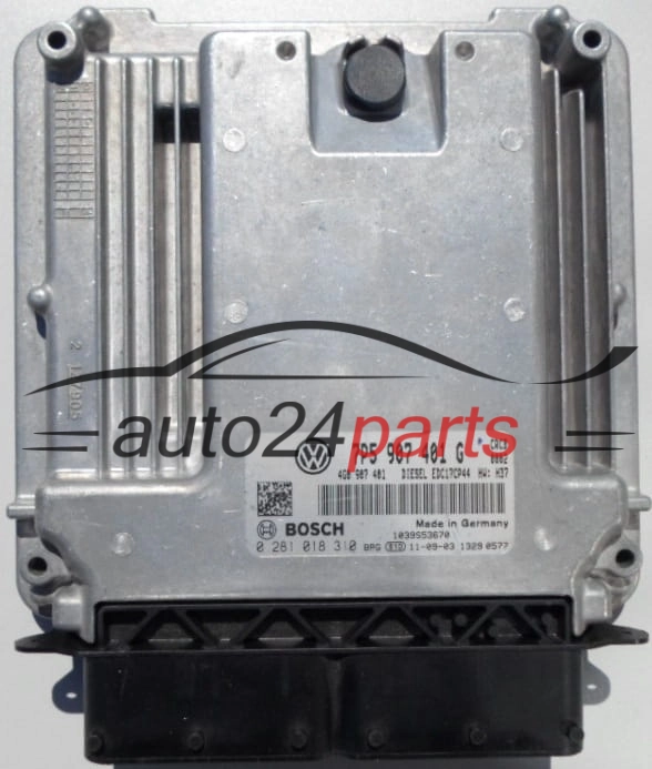 ECU CENTRALITA DE MOTOR  PORSCHE CAYENNE 3.0 BOSCH 0 281 018 310, 7P5 907 401 G,  4G0907401