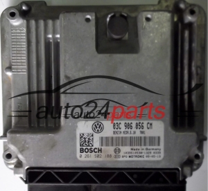 MOTORSTEUERGERÄT ECU STEUERGERÄT SKODA OCTAVIA 1.6 FSI 03C906056CM, 03C 906 056 CM, BOSCH 0261S02188, 0 261 S02 188