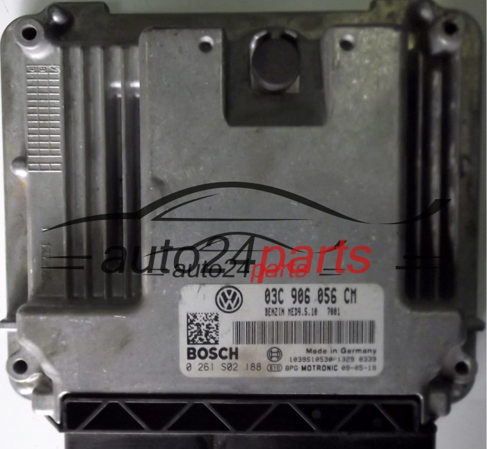 MOTORSTEUERGERÄT ECU STEUERGERÄT SKODA OCTAVIA 1.6 FSI 03C906056CM, BOSCH 0261S02188