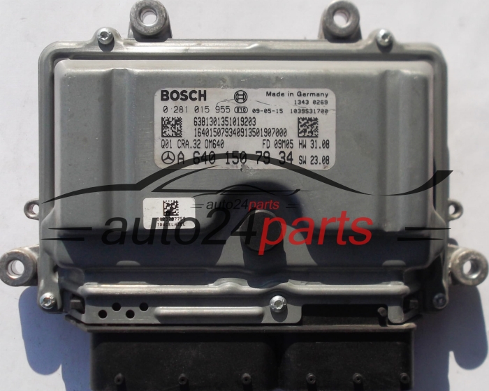 ECU CENTRALITA DE MOTOR MERCEDES B180 BOSCH 0281015955, A6401507934