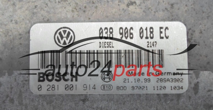 CALCULATEUR MOTEUR SEAT IBIZA 1.9 TDI BOSCH  0281001914,  038906018EC
