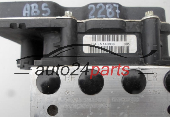 ABS POMPA I STEROWNIK FIAT GRANDE PUNTO BOSCH 0 265 235 231, 0265235231, 51786433, 0 265 950 628, 0265950628