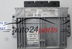 MOTORSTEUERGERÄT ECU STEUERGERAT CITROEN PEUGEOT 21584184-8, 215841848, 9644674580, 9650133080