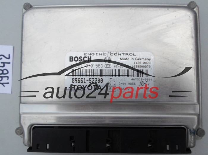 KOMPUTER STEROWNIK SILNIKA TOYOTA YARIS 1.4 D-4D 1ND-TV BOSCH 0 281 010 563, 0281010563, 89661-52200, 8966152200, 407918-0003, 4079180003 