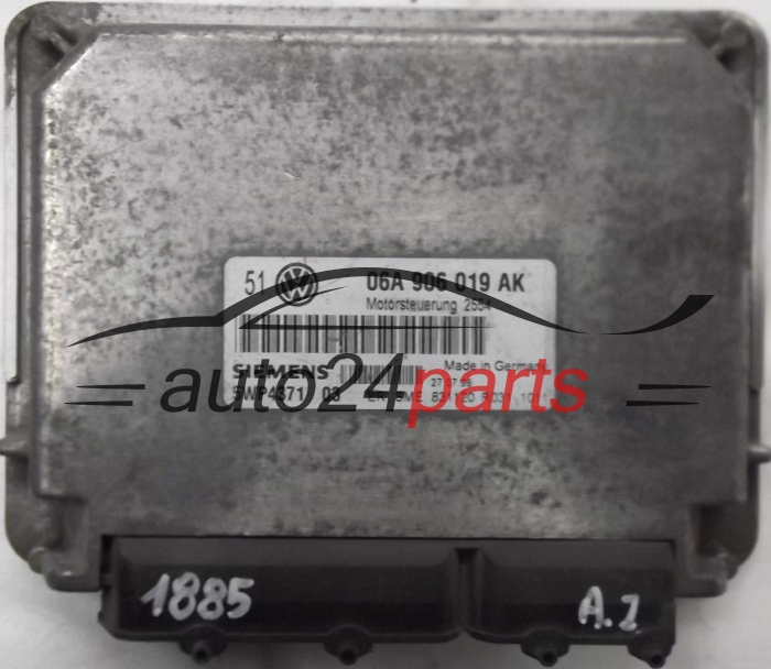 ECU CENTRALITA DE MOTOR VOLKSWAGEN GOLF BORA 1.6 AK SIEMENS 5WP4371 03, 5WP437103, 06A 906 019 AK, 06A906019AK