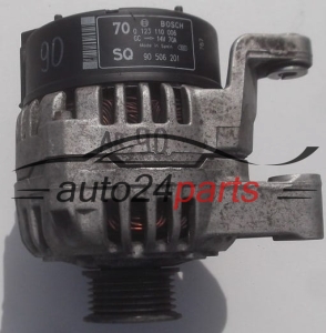 Alternateur OPEL VECTRA B 2.0 DTI DTL BOSCH 0 123 110 006, 0123110006, 90 506 201 SQ, 90506201 SQ, 70A 