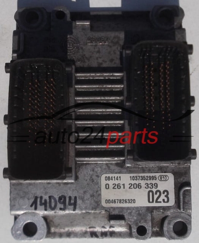  CALCULATEUR MOTEUR FIAT PUNTO BOSCH 0 261 206 339, 0261206339, 00467826320 