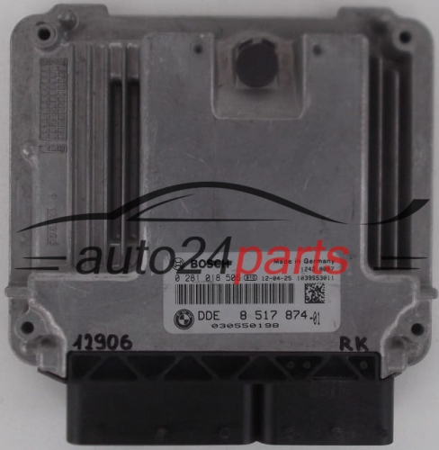 MOTORSTEUERGERÄT ECU STEUERGERAT BMW 320D BOSCH 0281 018 506, 0281018506, DDE 8 517 874, 8517874, DDE8517874