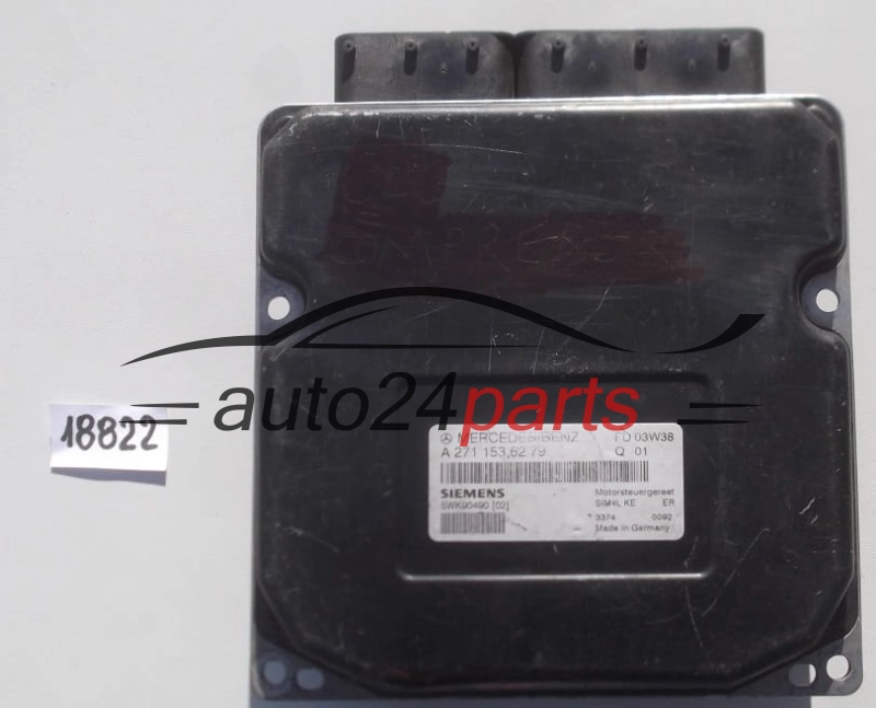 KOMPUTER STEROWNIK SILNIKA MERCEDES W211 SIEMENS 5WK90490 (2), A 271 153 62 79