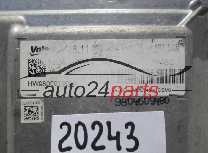 KOMPUTER STEROWNIK SILNIKA PEUGEOT 208 1.2 9804609480, 120180972, VALEO V46.11