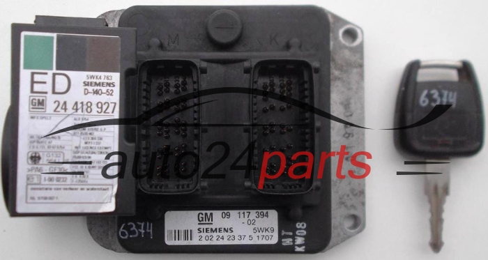 Centralita de motor OPEL ASTRA VECTRA ZAFIRA SIEMENS 5WK91707 / GM 09117394