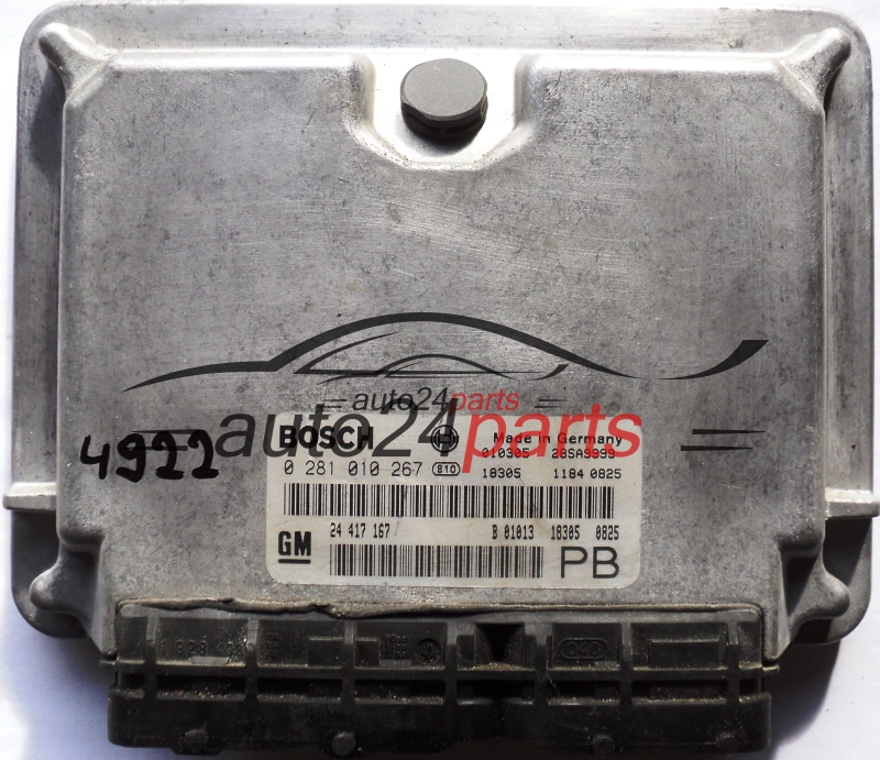 OPEL ASTRA ZAFIRA 2.0 DTH Y20DTL Y20DTH BOSCH 0281010267, 0 281 010 267, 24417167, 24 417 167 PB