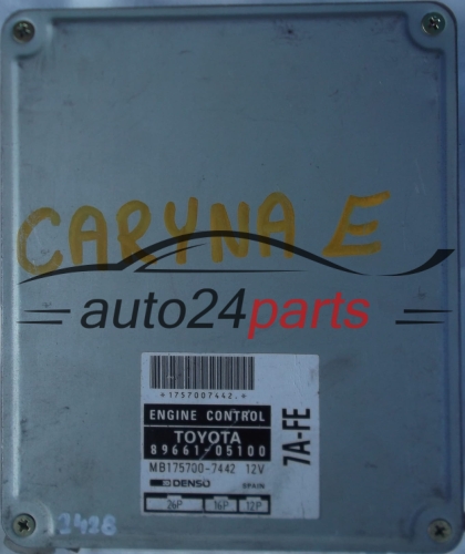 KOMPUTER STEROWNIK SILNIKA TOYOTA CARINA 1.8 7A-FE 8966105100