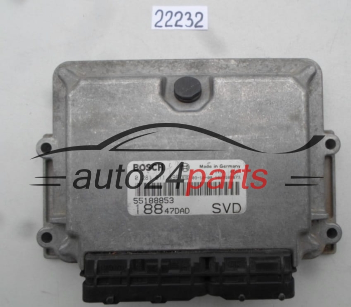 MOTORSTEUERGERÄT ECU STEUERGERAT FIAT PUNTO BOSCH 0 281 011 496, 0281011496, 55188853