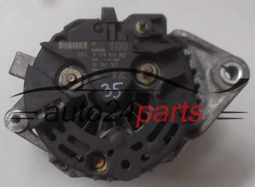 Lichtmaschine OPEL ASTRA ZAFIRA 1.6 BOSCH 0 124 415 002,  90 561 971 TZ