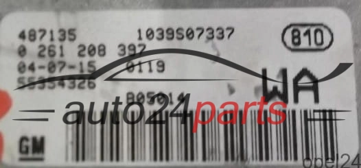 calculateur moteur pour opel chevrolet, holde, vauxhall agila 1.0 z10xe