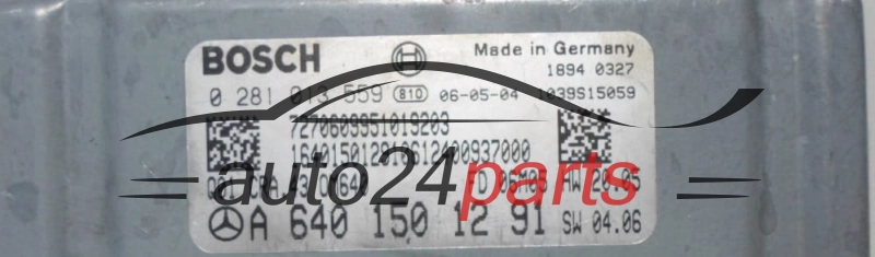 CALCULATEUR MOTEUR MERCEDES W245 BOSCH 0 281 013 559, 0281013559, A 640 150 12 91, A6401501291