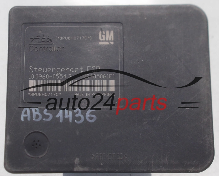 ABS POMPA I STEROWNIK OPEL ASTRA H ZAFIRA B GM 13 246 535 BL, 13246535, ATE 10.0206-0290.4, 10020602904, 10096005543