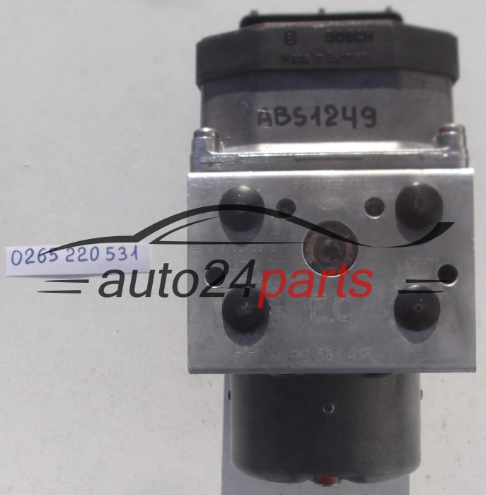 POMPE HYDRAULIQUE ET CALCULATEUR dABS OPEL ASTRA ZAFIRA BOSCH 0 265 220 531, 0265220531, 90 581 418, 90581418, 0 273 004 363, 0273004363