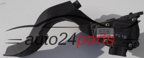 POTENCJOMETR PEDAL GAZU AUDI A6 1.9 TDI 8D1 721 523 F, 8D1721523F, 6 PV 008 376-03, 6PV00837603 - PG352