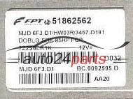 KOMPUTER STEROWNIK SILNIKA FIAT DOBLO 1.3 JTD MAGNETI MARELLI MJD 6F3.D1,  FPT 51862562, BC.0092505.D