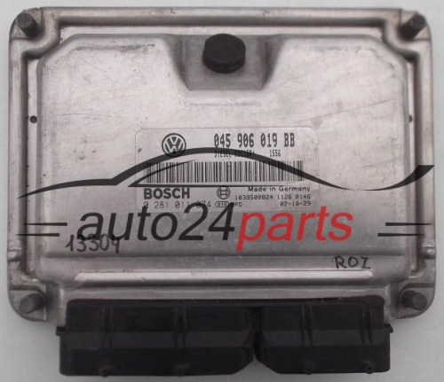 KOMPUTER STEROWNIK SILNIKA VOLKSWAGEN SEAT IBIZA CORDOBA BOSCH 0 281 011 074, 0281011074, 045 906 019 BB, 045906019BB - 8617, 13304, 13887