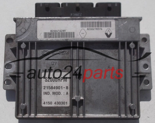 ECU CENTRALITA DE MOTOR RENAULT LAGUNA 1.8 SAGEM 21584901-8,  8200416289, 8200278376