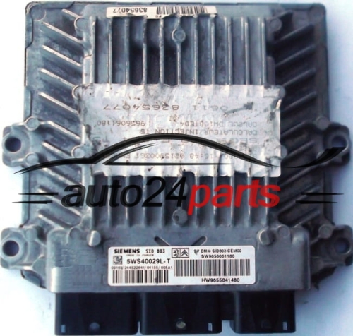MOTORSTEUERGERÄT ECU STEUERGERÄT PEUGEOT 307 2.0 HDI SIEMENS 5WS40029L-T