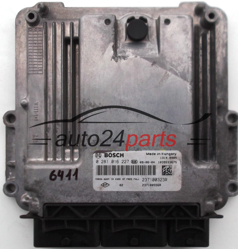 ECU CENTRALITA DE MOTOR  RENAULT SCENIC 2.0 TDCI BOSCH 0 281 016 227, 237100323R