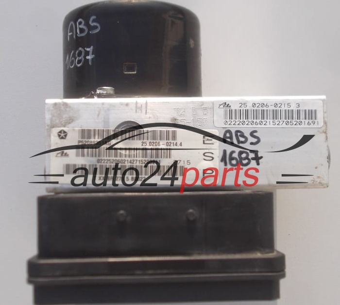 POMPE HYDRAULIQUE ET CALCULATEUR d'ABS JEEP GRAND CHEROKEE 3.0 CRD P52089351AG, 25.0206-0215.3
