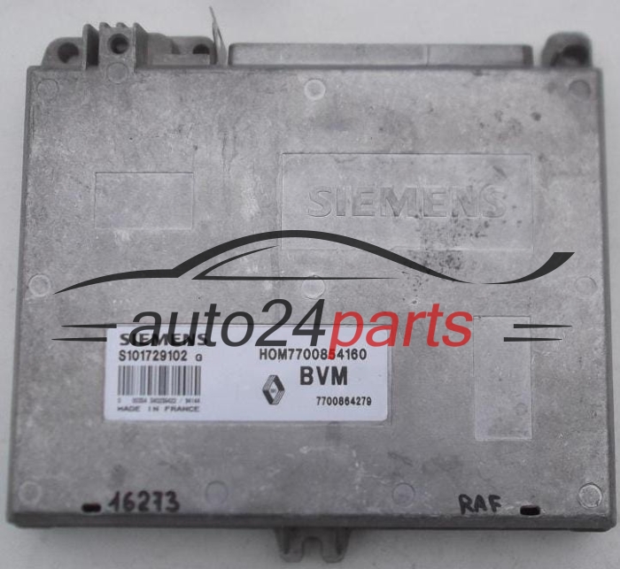 KOMPUTER STEROWNIK SILNIKA RENAULT CLIO 1.4 S101729102 G