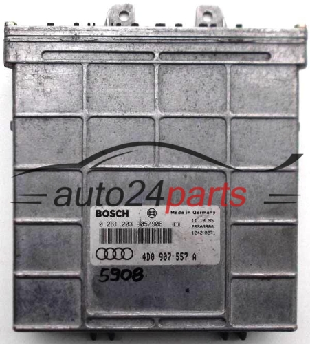 KOMPUTER STEROWNIK SILNIKA AUDI A8 3.2 BOSCH 0 261 203 905/906, 0261203905, 4D0 907 557 A, 4D0907557A