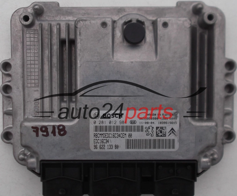 KOMPUTER STEROWNIK SILNIKA PEUGEOT 407 CITROEN C4 BOSCH 0281012984 9662213380 EDC16C34