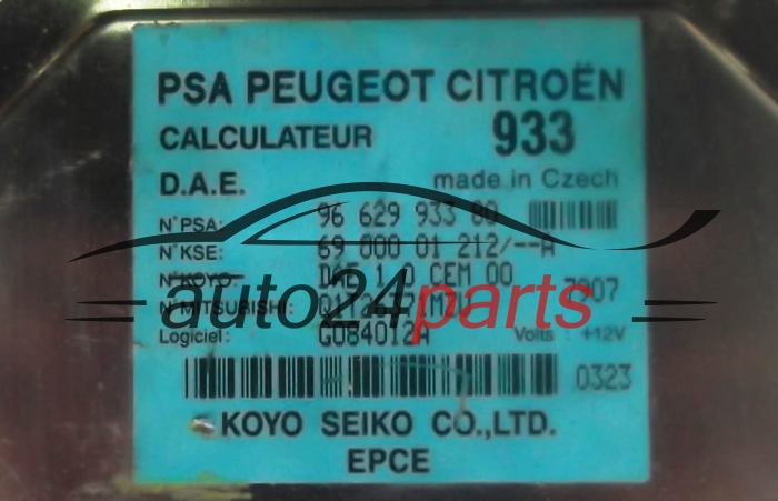 CALCULATEUR DE DIRECTION ASSISTEE CITROEN PEUGEOT 96 629 933 80, 69 000 01 212/--A