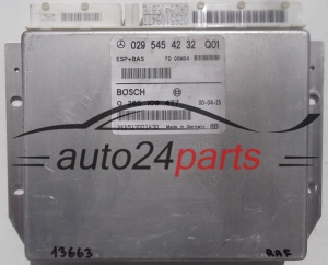 ABS STEROWNIK ESP + BAS MERCEDES W168 A-KLASA BOSCH 0265109477, 0 265 109 477, 0295454232, 029 545 42 32 Q01